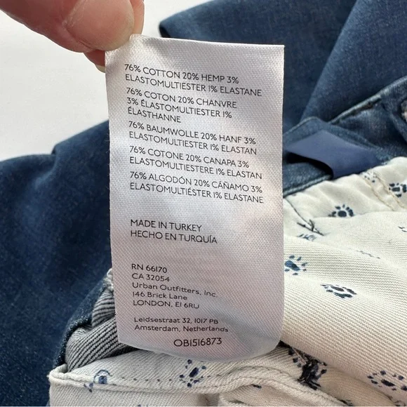 ANTHROPOLOGIE Pilcro Polished Mid-Rise Bootcut Jeans Women’s Size 31 Medium Wash - Picture 17 of 17